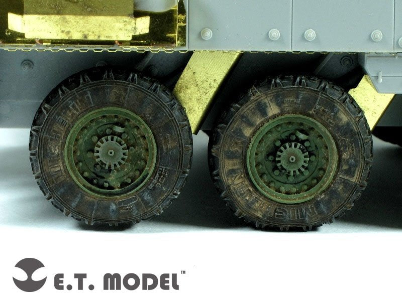E.T. Model ER35-011 US ARMY Stryker Armored Vehicle Weighted Road Wheels For AFV Club 1/35 – immagine 3