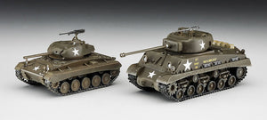 Hasegawa 30068 M4A3E8 Sherman &amp;amp; M24 Chaffee US Army Main Battle Tank Combo 2 in 1 1/72 – Bild 2