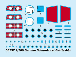 Trumpeter 06737 German Scharnhorst Battleship 1/700 – immagine 3