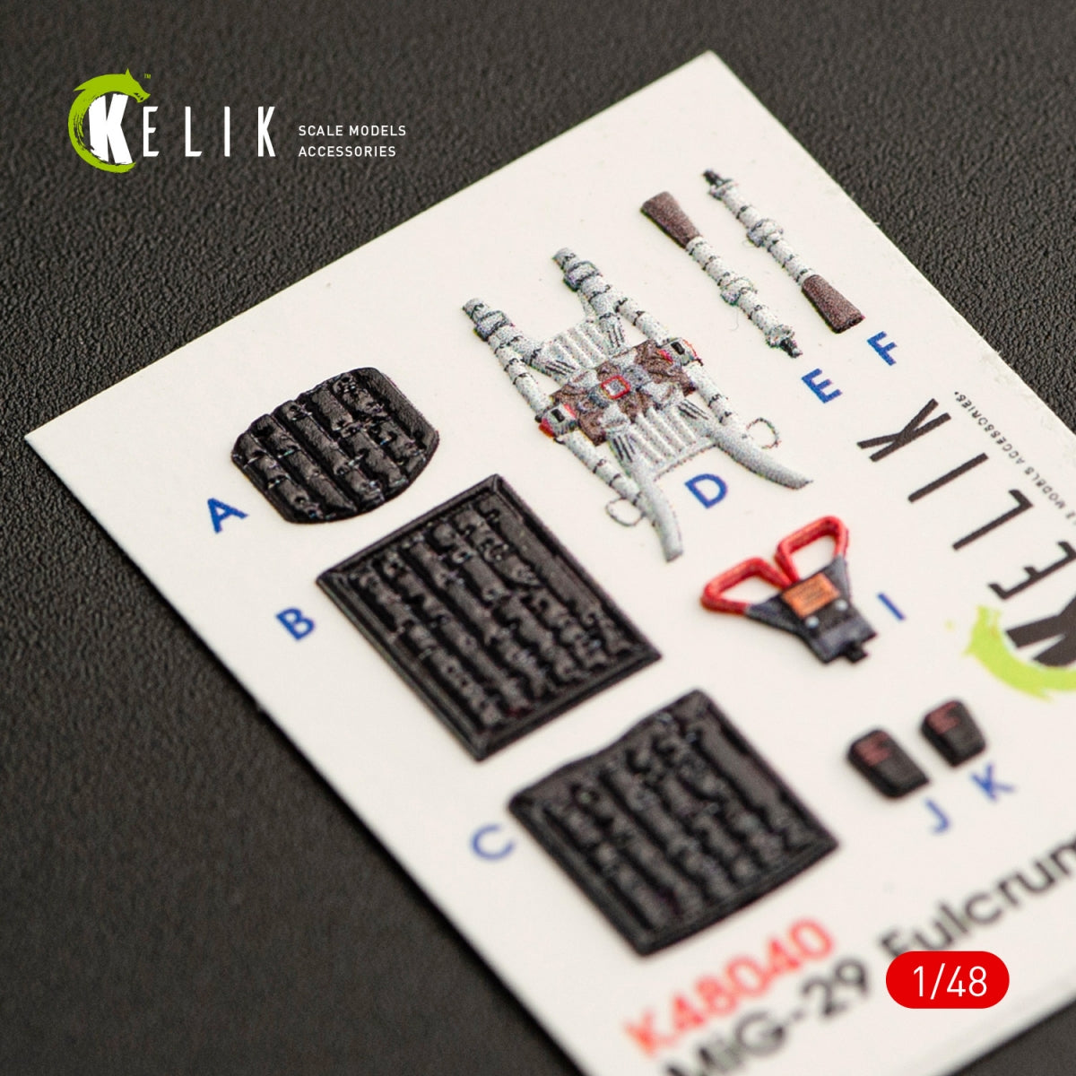 KELIK K48040 MIG-29A (9-12) FULCRUM INTERIOR 3D DECALS FOR GWH KIT 1/48 – immagine 4