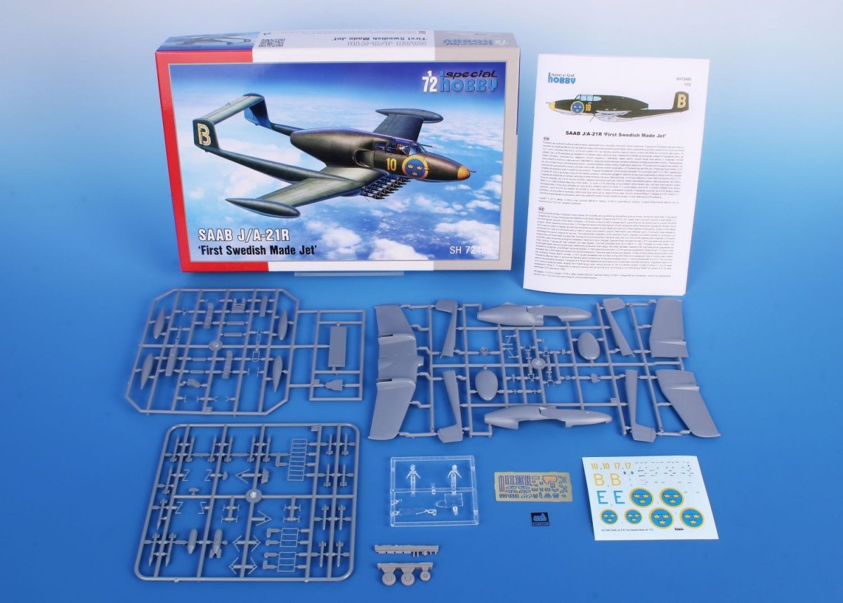 Special Hobby 72480 SAAB J/A-21R &amp;quot;First Swedish Made Jet&amp;quot; 1/72 – immagine 5
