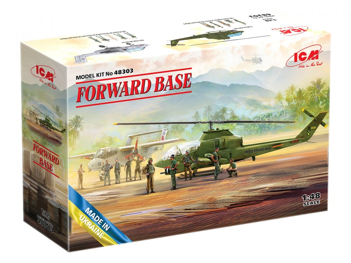 ICM 48303 FORWARD BASE, Cobra AH-1G + Bronco OV-10A 1/48 – Bild 2
