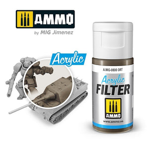 Ammo of Mig 0800 ACRYLIC FILTER Dirt 15 ml