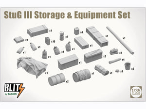 Takom 8018 StuG Sturmgeschutz III Storage Equipment Set 1/35 – immagine 2