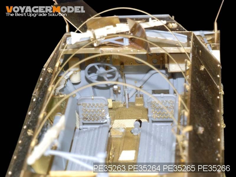 Voyager Model PE35263 WWII German Sd.Kfz.251/1 Ausf.D Armoured Personnel Carrier Back seats &amp;amp; boxes (For DRAGON Kit) 1/35 – Bild 5