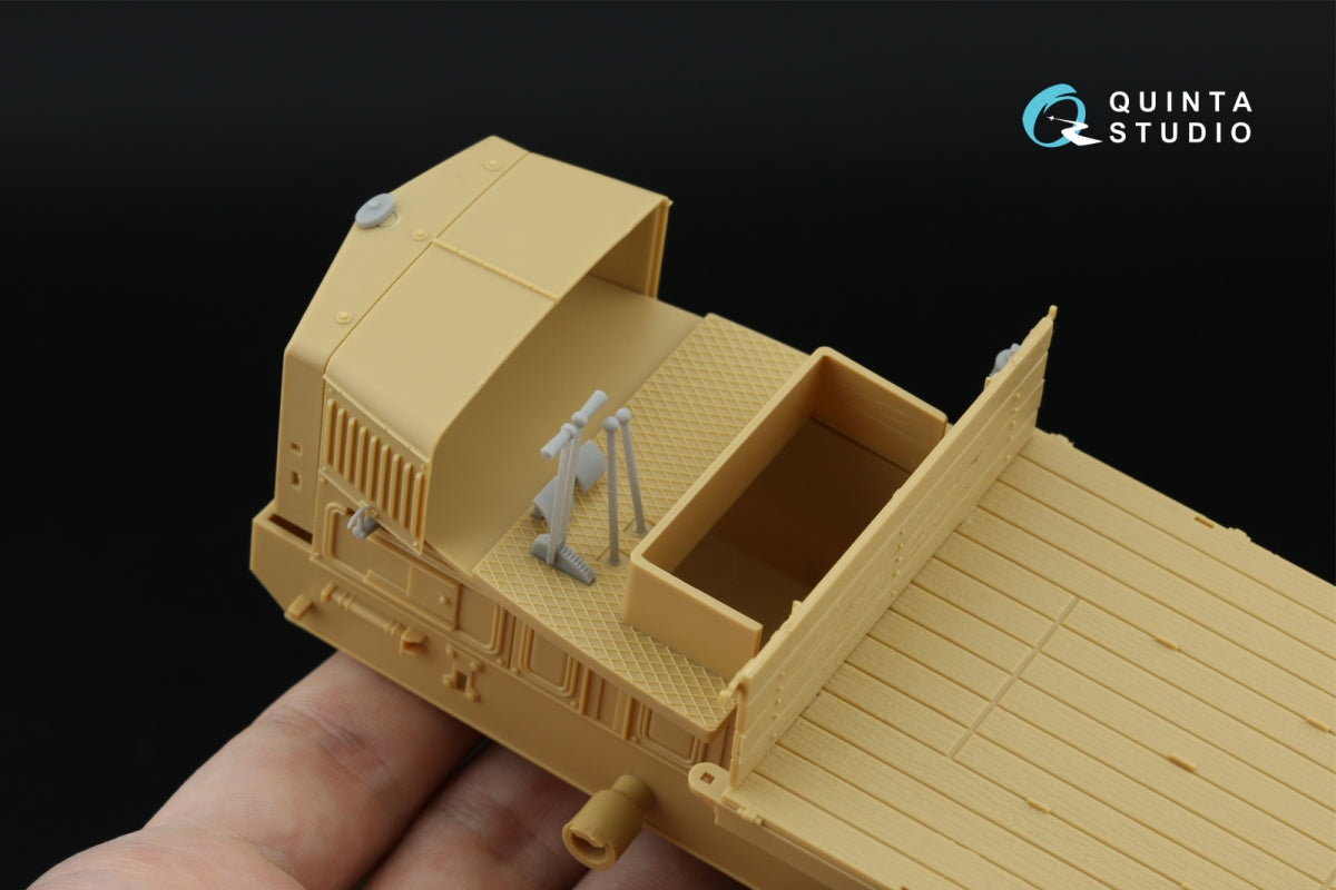 Quinta Studio QD+35156 Voroshilovets Tractor 3D-Printed &amp; coloured Interior on decal paper (Trumpeter) (with 3D-printed resin parts) 1/35