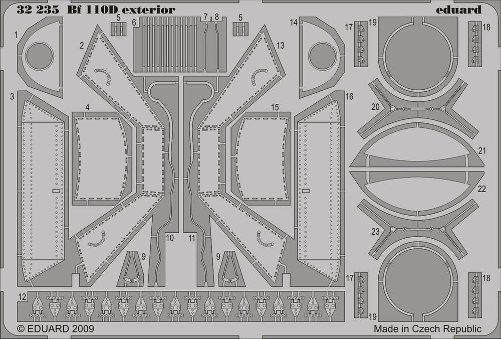 Eduard 32235 Bf 110D exterior 1/32 Dragon