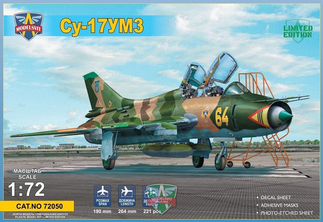 Modelsvit 72050 Su-17UM3 avion d'entraînement avancé biplace 1/72