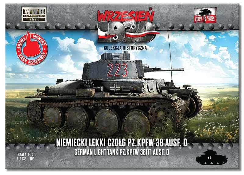 First To Fight PL109 Niemiecki czołg lekki Pz.Kpfw 38 Ausf. D 1/72 – Bild 2