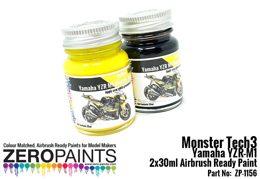 Zero Paints ZP-1156 Monster Tech3 Yamaha YZR-M1 Paint Set 2x30ml – imagen 2