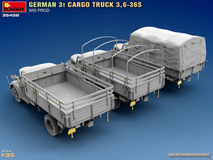 Miniart 35456 GERMAN 3T CARGO TRUCK 3,6-36S MID PROD 1/35 – Bild 5