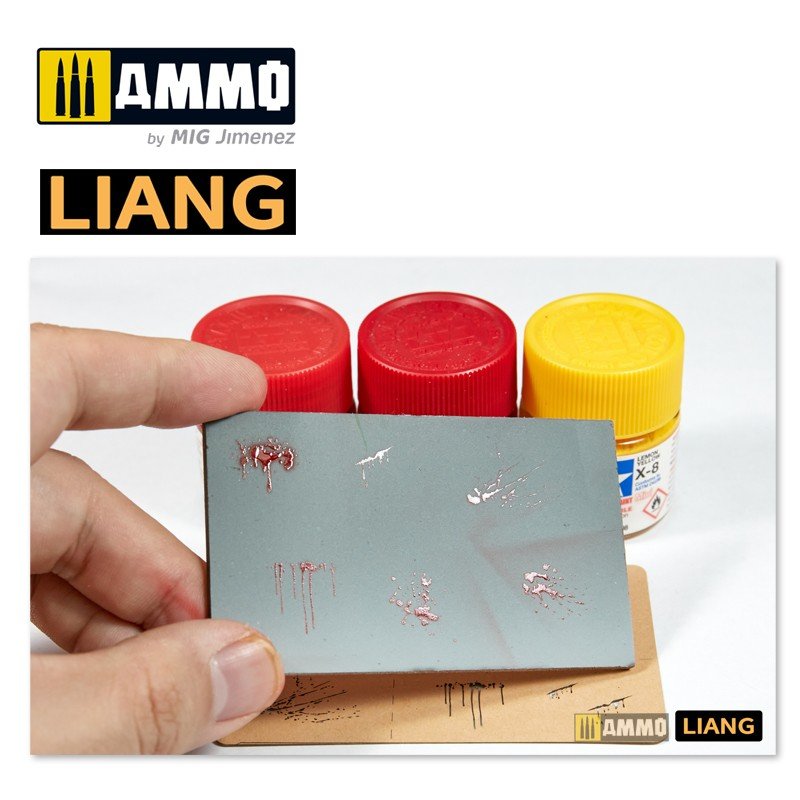 Liang 0005 Splashes Blood Effects Airbrush Stencils – image 7