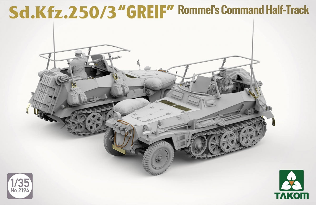 Takom 2194 Sd.Kfz 250/3 Greif Rommel Command Half-Track 1/35 – zdjęcie 2