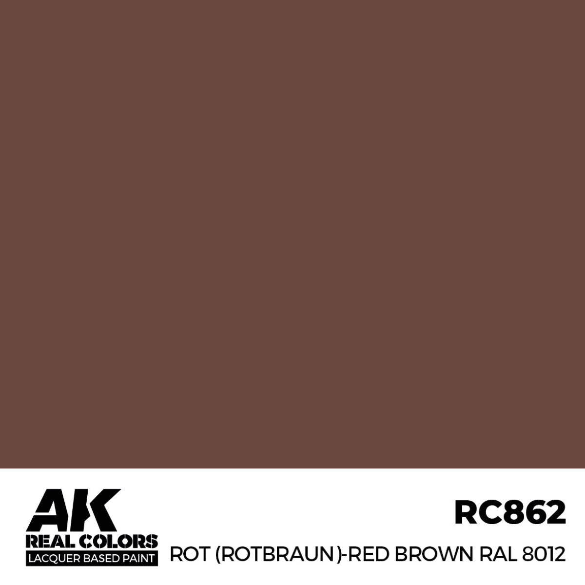 AK Interactive RC862 Rot (Rotbraun)-Red (Red Brown) RAL 8012 17 ml