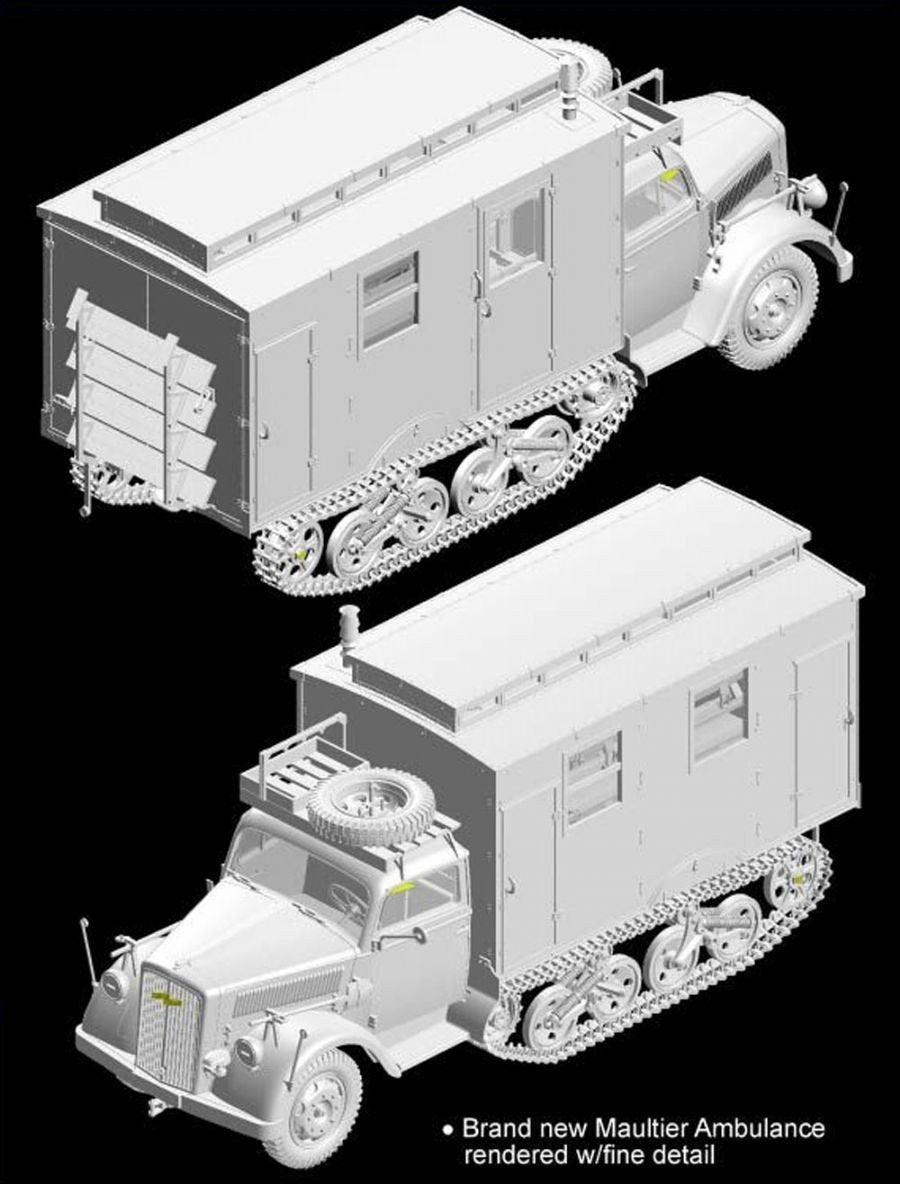 Dragon 6766 Sd.Kfz.3 Maultier Ambulance 1/35 – image 7