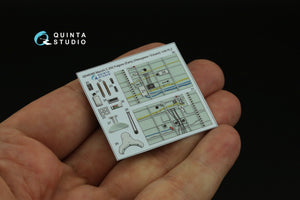 Quinta Studio QD48389 Macchi C.202 Folgore Early 3D-Printed &amp;amp; coloured Interior on decal paper (Hasegawa/Eduard) 1/48 – immagine 5