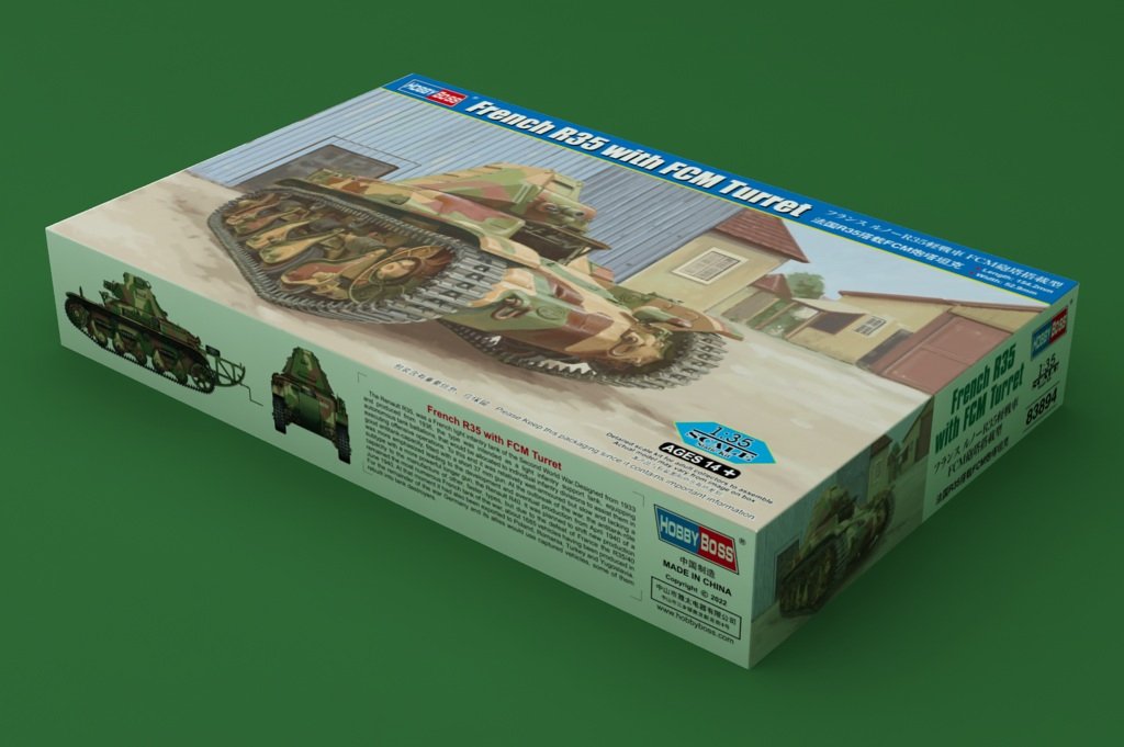 Hobby Boss 83894 French R35 with FCM turret tank 1/35 – image 2