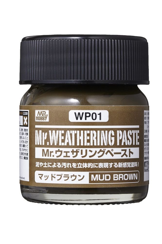 Gunze Sangyo WP01 Weathering Paste Mud Brown (40ml)