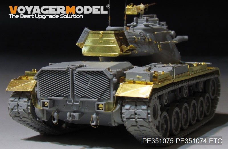 Kit de mise à niveau des ailes de char moyen M47E/M de l&amp;#39;armée américaine moderne Voyager Model PE351075 pour Takom 1/35 – image 5