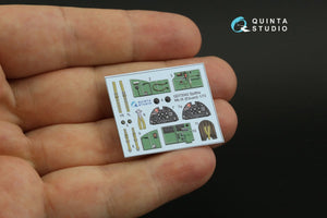 Quinta Studio QD72042 Spitfire Mk.IX 3D-Printed &amp;amp; coloured Interior on decal paper (Eduard) 1/72 – immagine 3