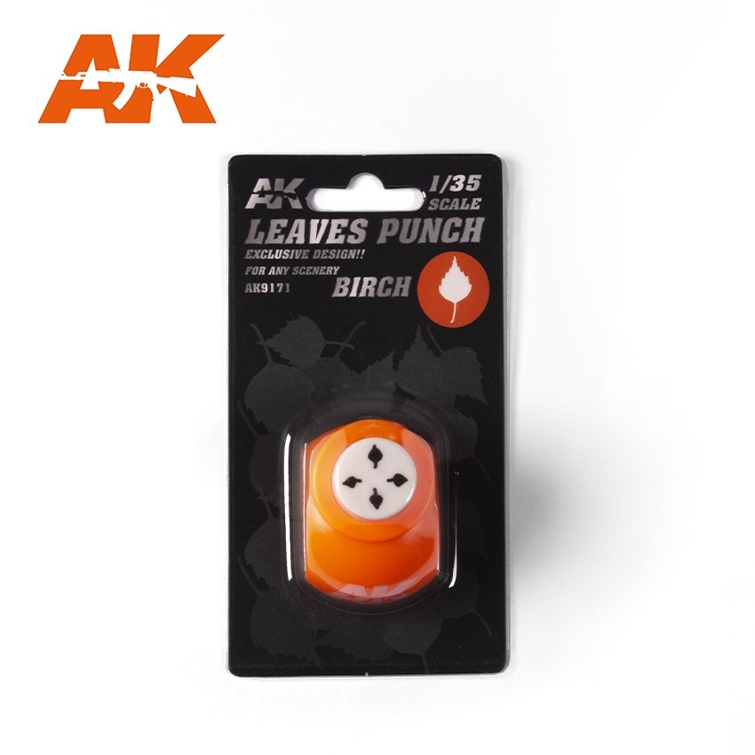 AK Interactive AK9171 LEAVES PUNCH BIRCH / Liście Brzozy – immagine 2