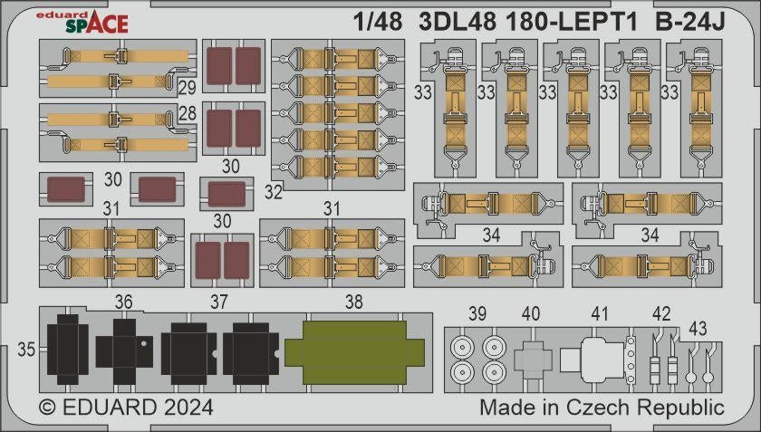 Eduard 3DL48180 B-24J SPACE HOBBY BOSS 1/48 – image 3