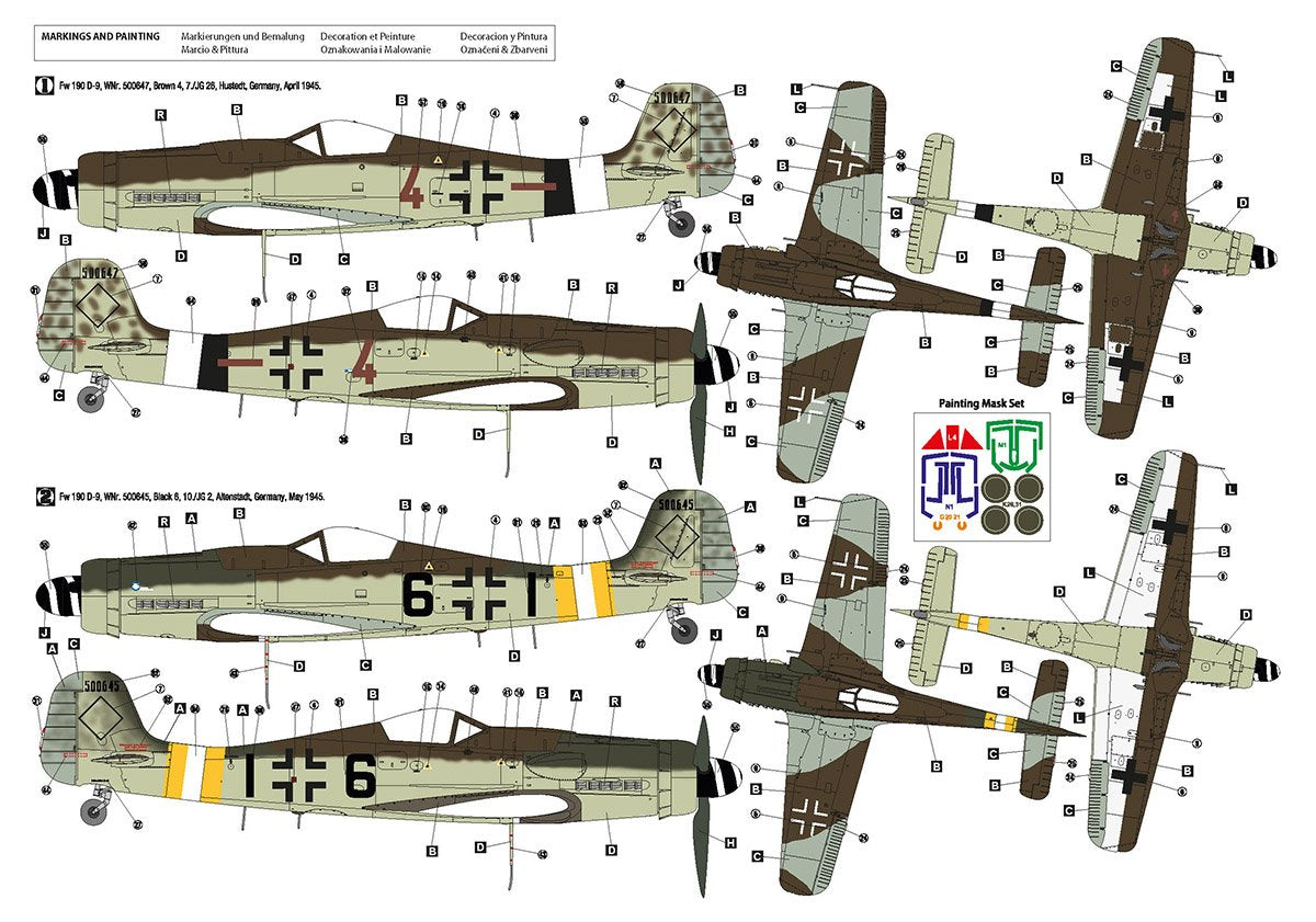 Hobby 2000 32012 Fw 190 D-9 Late Production (HASEGAWA + CARTOGRAF + MASKI) 1/32 – Bild 2