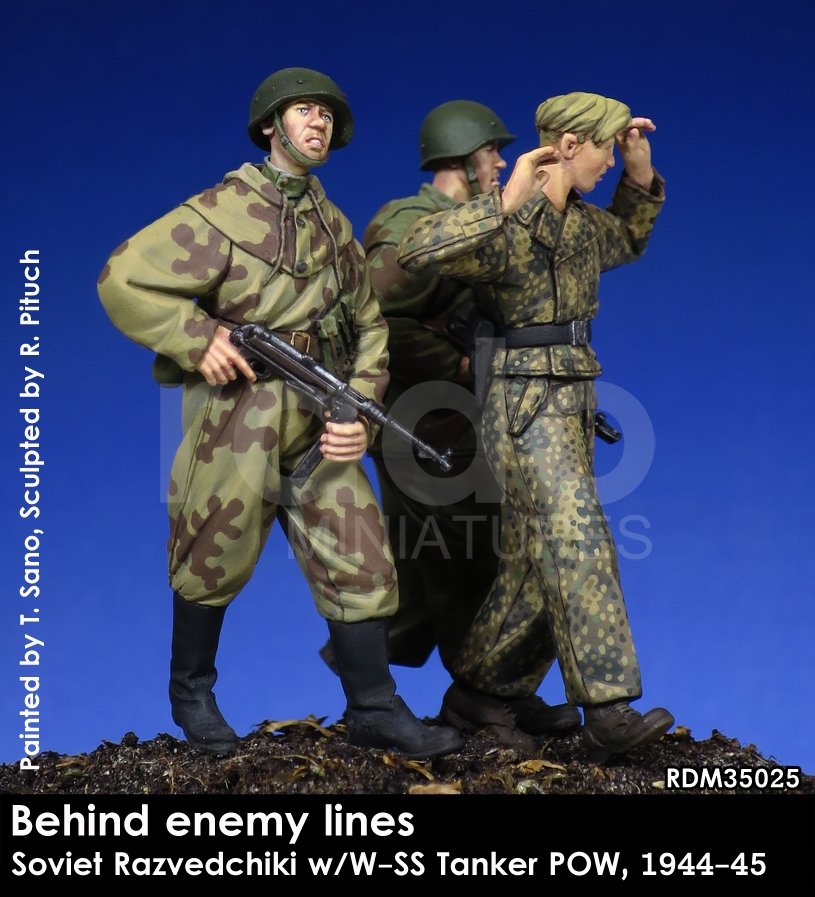 RADO Miniatures RDM35025 Soviet Razvedchiki w/W-SS tanker POW, (1944-45) 1/35 – Bild 5