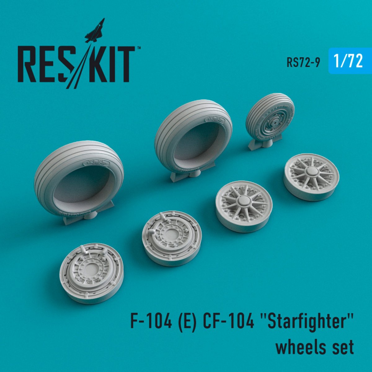 RESKIT RS72-0009 F-104E/CF-104 "STARFIGHTER" WHEELS SET 1/72