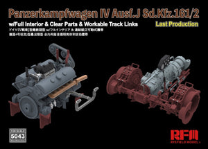 Rye Field Model 5043 Panzerkampfwagen IV Ausf.J Sd.Kfz.161/2 (w/full interior&amp;amp;clear parts&amp;amp;workle track links) 1/35 – Bild 7