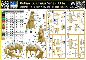 Master Box 35203 Outlaw. Gunslinger #1: Marshal Tom Tucker, Molly and Rebecca Hanson 1/35 – Bild 3