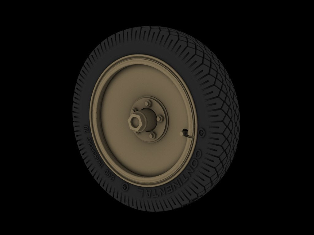 Panzer Art RE35-208 Road wheels for FlaK/Nebelwerfer trailers (commercial pattern A) 1/35 – immagine 2
