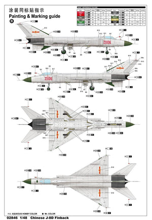 Trumpeter 02846 J-8D Finback 1/48 – imagen 16