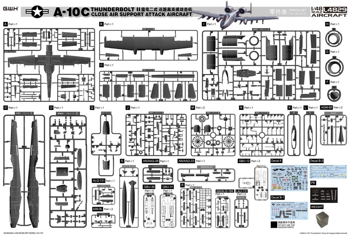 Great Wall Hobby L4829 A-10C THUNDERBOLT II 1/48 – Bild 2