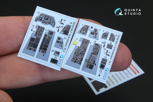 Quinta Studio QD48168 F-16B 3D-Printed &amp;amp; coloured Interior on decal paper (for Kinetic kit) 1/48 – Bild 2