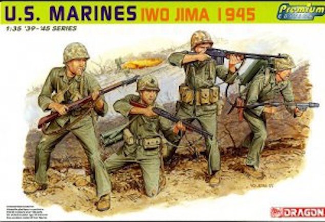 Dragon 6408 Marines américains Iwo Jima 1945 (1/35)