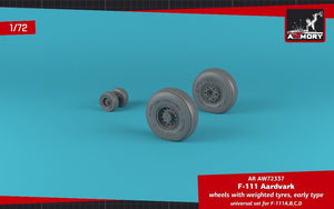 Armory Models AW72337 F-111A/B/C/D Aardvark wheels w/ weighted tires 1/72 – Bild 2