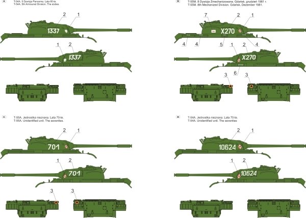 ToRo Model 35D74 T-54/T-55 w Wojsku Polskim cz.2 1/35 – immagine 2