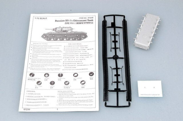 Trumpeter 07230 Soviet KV-1S Ehkranami 1/72 – Bild 3