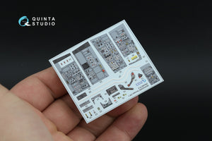 Quinta Studio QDS+32263 Tornado GR.1 3D-Printed &amp; coloured Interior on decal paper (Revell) (Small version) (with 3D-printed resin parts) 1/32