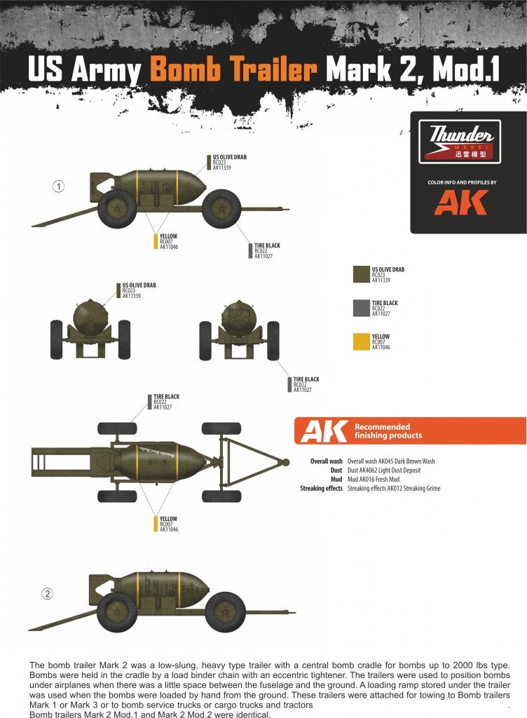 Thunder Model 32002 US Army Bomb Trailer Mark 2 1/32 – Bild 2