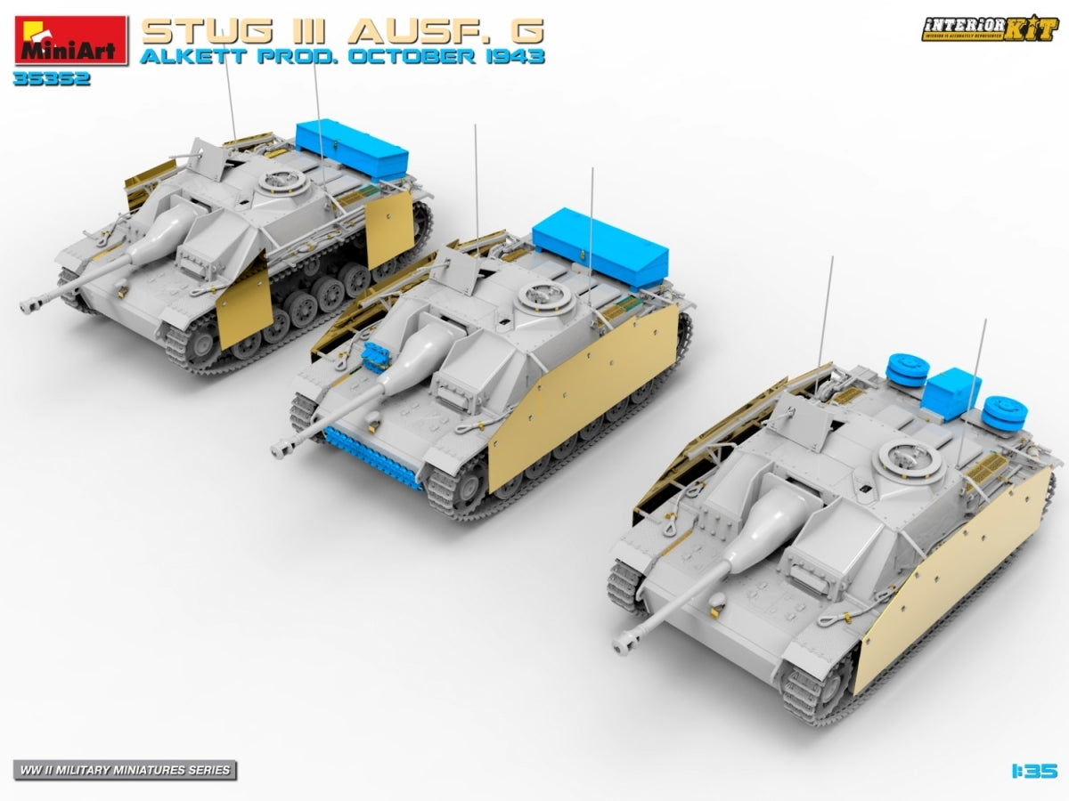 MiniArt 35352 STUG III AUSF. G ALKETT PROD. KIT INTÉRIEUR OCTOBRE 1943 1/35 – image 9