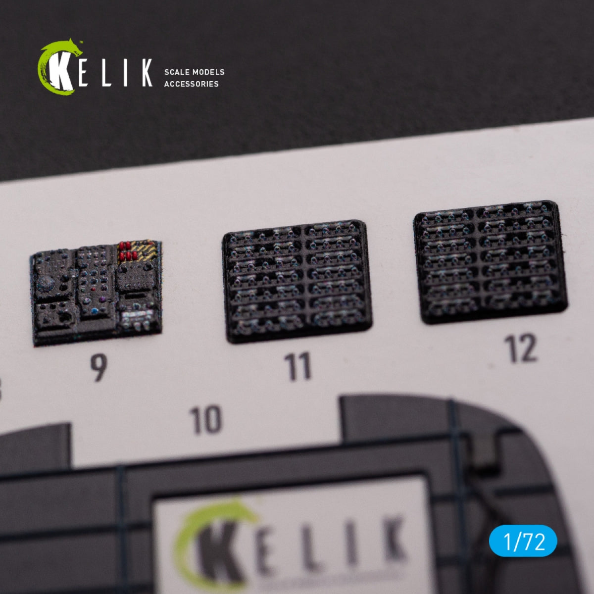 KELIK K72078 CH-53D Sea Stallion interior 3D decals for Fujimi/Academy kit 1/72 – Bild 7