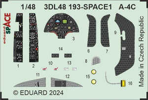 Eduard 3DL48193 A-4C SPACE HOBBY 2000, HASEGAWA 1/48