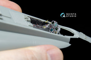 Quinta Studio QD48040 F/A-18С (late) 3D-Printed &amp;amp; coloured Interior on decal paper (for Kinetic) 1/48 – immagine 2