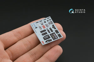 Quinta Studio QD24004 Hummer H1 3D-Printed &amp;amp; colored Interior on decal paper (MENG) 1/24 – image 7