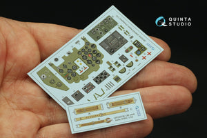 Quinta Studio QD32238 Mitsubishi J2M3/5/6 Raiden 3D-Printed colored Interior on decal paper (Hasegawa) 1/32 – image 4