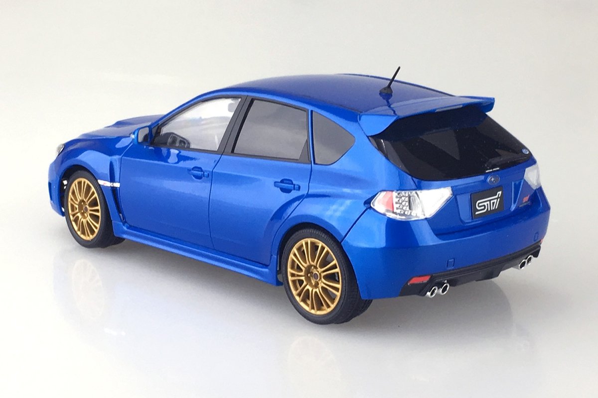 Aoshima 00491 Subaru GRB Impreza WRX Mica Blu 1/24 – immagine 3