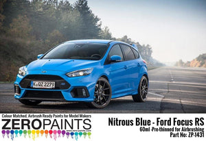 Zero Paints ZP-1431 Nitrous Blue - Ford Focus RS Paint 60ml – Bild 3