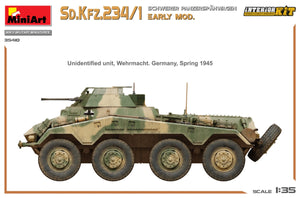 MiniArt 35410 Sd.Kfz.234/1 Schwerer Panzerspahwagen. EARLY MOD. INTERIOR KIT 1/35 – imagen 18